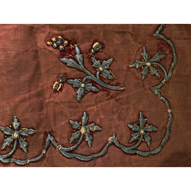 Antique European Altar Cover Cloth, Silver Metallic Treads For Sale In New York - Image 6 of 9