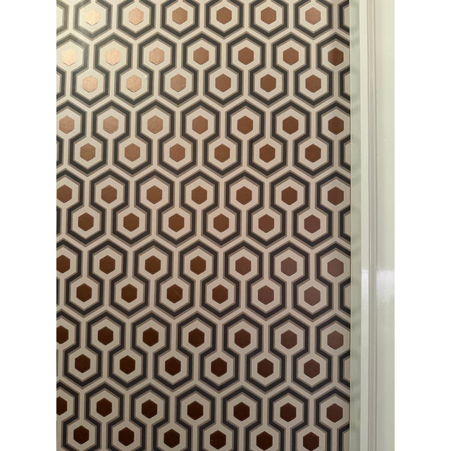 David Hicks’ iconic honeycomb pattern brings geometric structure and a subtle metallic sheen to this set of five Cole &...
