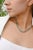 Contemporary 7.73ct Genuine Emerald & Diamond Tennis Necklace in 18k Gold For Sale - Image 4 of 12