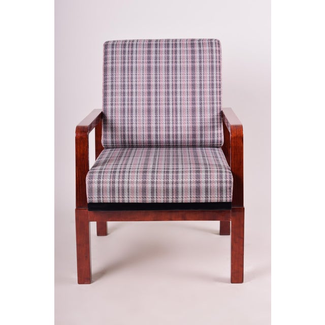 1930s Art Deco Armchair, Czech, 1930s For Sale - Image 5 of 8