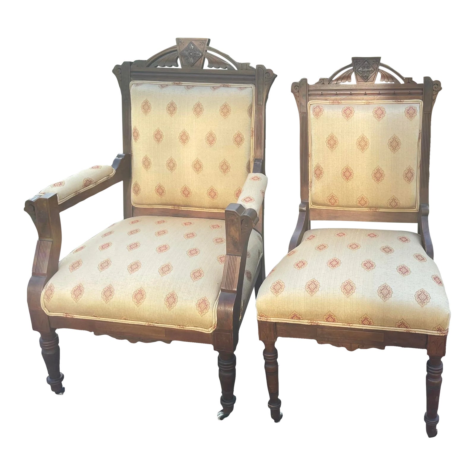 Early 20th Century Vintage Eastlake Chairs a Pair Chairish