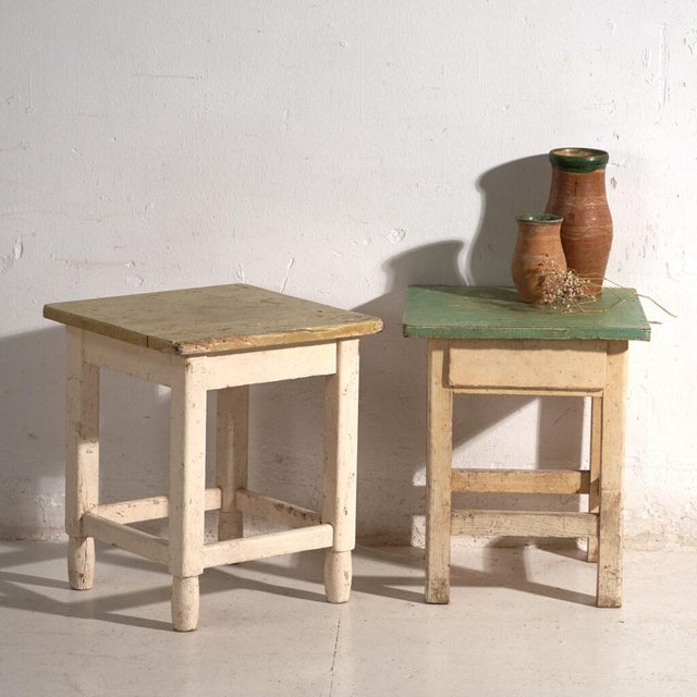 Bedside Tables in Pine, Central Europe, 1940, Set of 2 For Sale - Image 13 of 13