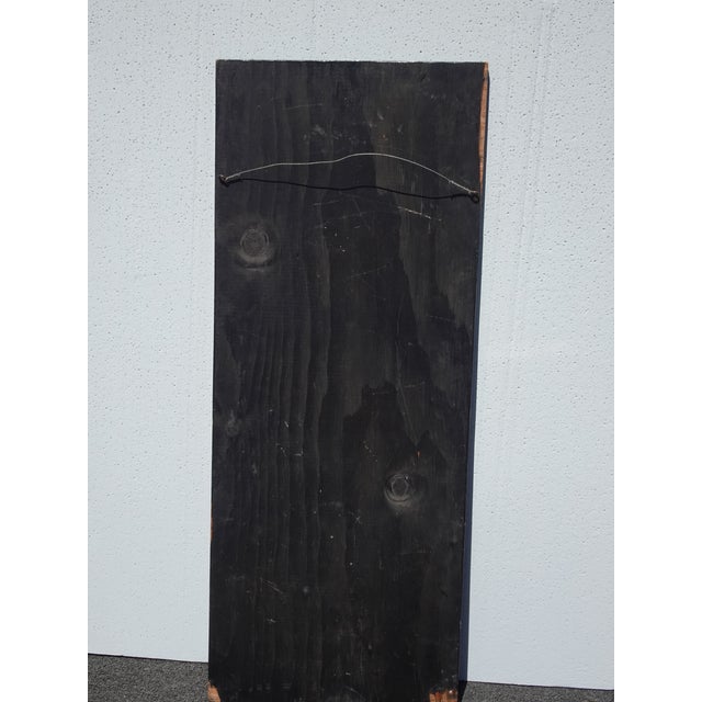 Vintage Mid Century Modern Jester Mosiac of Stones Wall Hanging Picture For Sale - Image 17 of 17