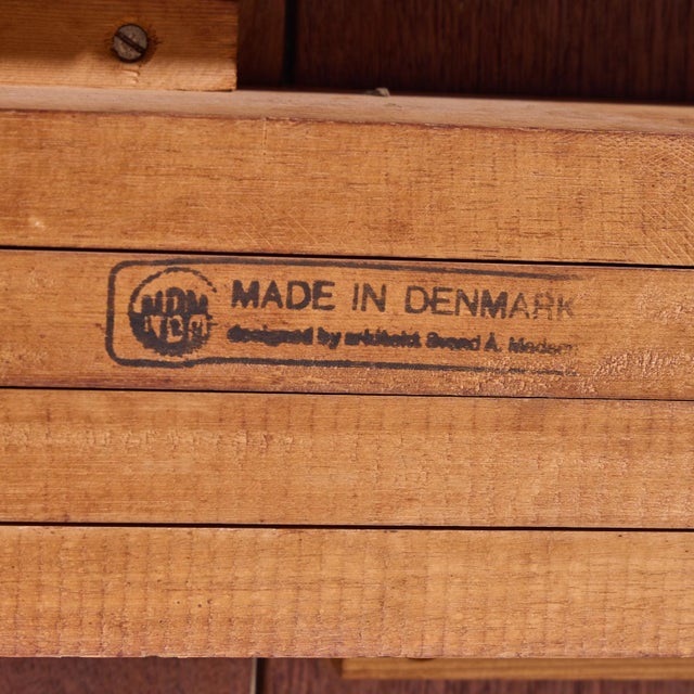 Svend A. Madsen Mid Century Danish Teak Round Dining Table With 1 Leaf For Sale - Image 11 of 11