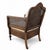 French Provincial Late 20th Century French Provincial Cane Armchair With Striped Upholstery For Sale - Image 3 of 14