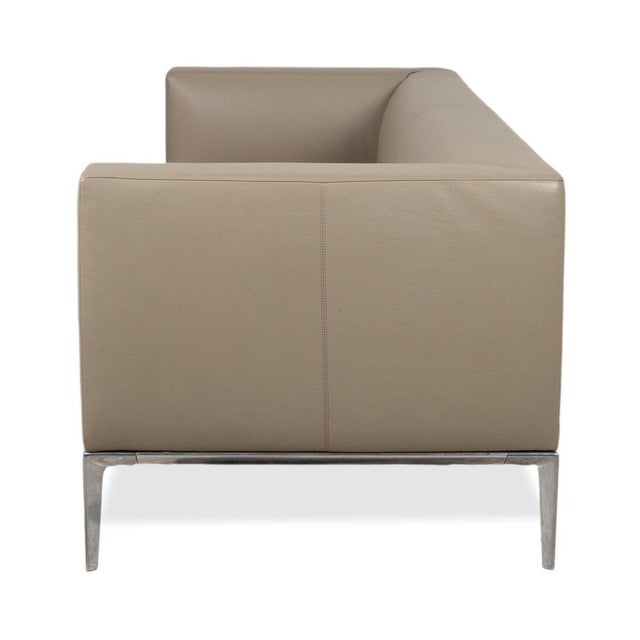 Jaan 3-Seater Sofa and Lounge Chairs in Cream Leather and Chrome from Walter Knoll / Wilhelm Knoll, Set of 3 For Sale - Image 16 of 18