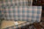 Vintage North Hickory Furniture Blue/Tan Plaid Wingback Settee W/ Nail Head Trim For Sale - Image 17 of 18