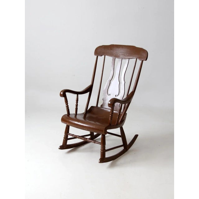 Antique Wooden Rocking Chair Chairish