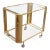 Vintage Two-Tier Bar Cart With a Tubular Brass For Sale