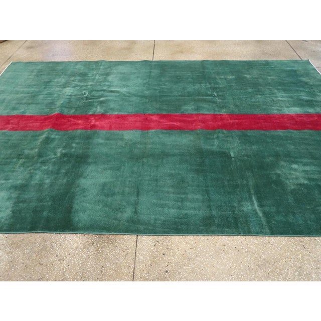 Mid 20th Century Galerie Shabab Collection Mid-20th Century Turkish Anatolian Art Deco Carpet For Sale - Image 5 of 9