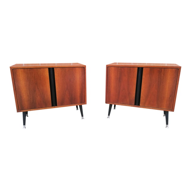 Mcm George Nelson Omni Wall Unit Cabinets Made Side Tables A