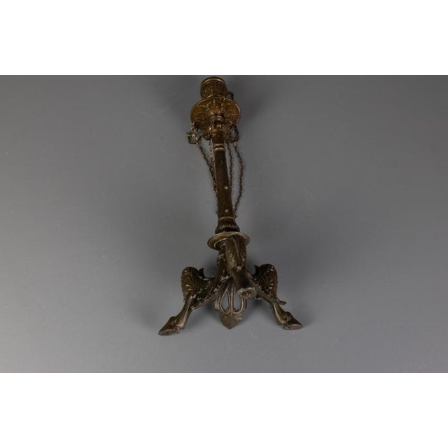 Late 19th Century Napoleon III French Spelter Candleholder, 1890s For Sale - Image 16 of 18