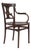 20th Century Austrian Bentwood Armchair With Lyre Back Detail For Sale