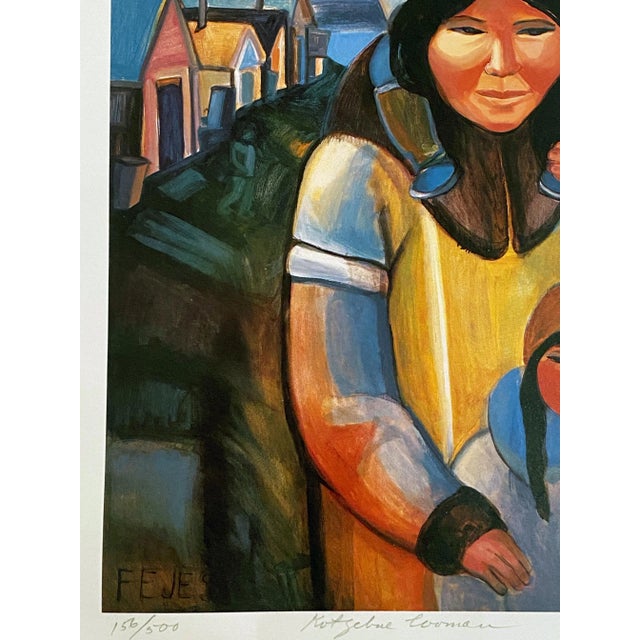 1970s "Kotzebue Woman" Claire Fejes Fauvist Figurative Limited Edition