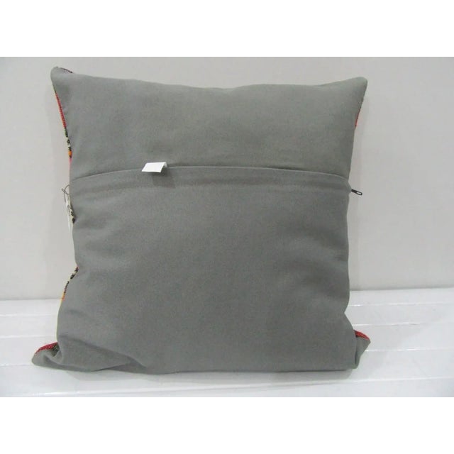 Contemporary Turkish Kilim Pillow Cover For Sale - Image 3 of 4