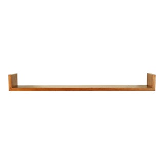 1950s Mel Smilow Floating Walnut Shelf - 36" For Sale