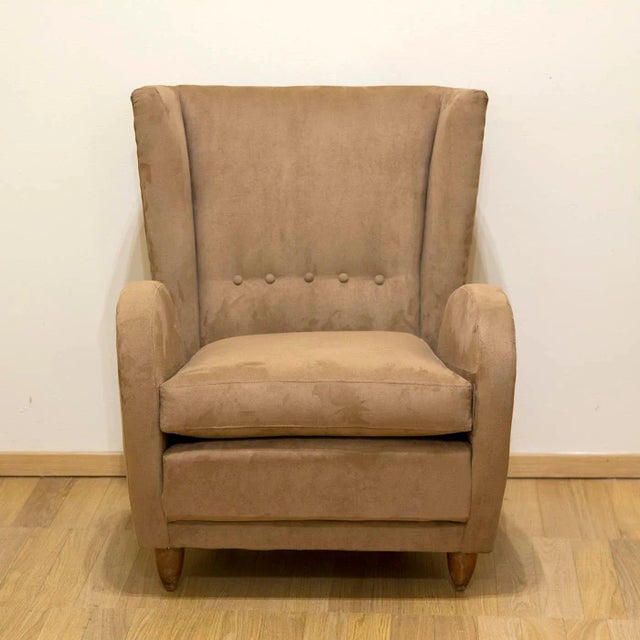 Mid-Century Modern Armchair by Paolo Buffa, 1950s For Sale - Image 3 of 12