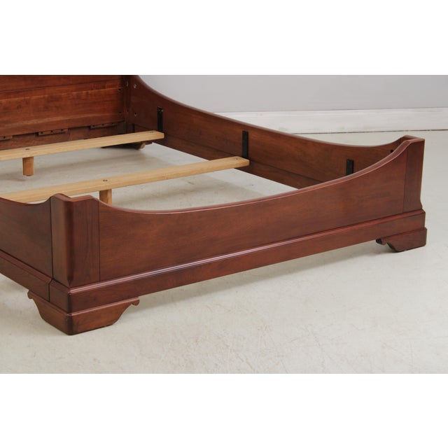 Stickley Cherry LaRochelle Queen Size Sleigh Bed For Sale - Image 9 of 18