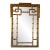 1970’s La Barge Hollywood Regency Faux Bamboo Gilt Greek Key Wall Mirror For Sale