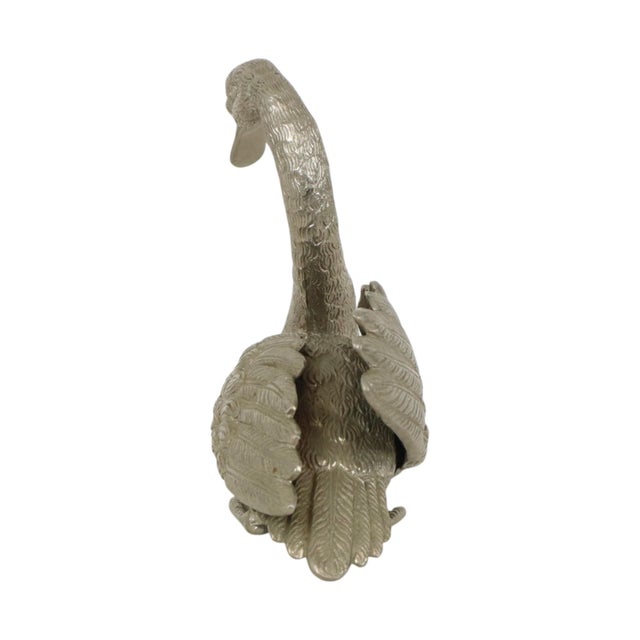 Metal Late 20th Century Italian Goose Statue For Sale - Image 7 of 17