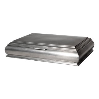 Art Deco Pewter Jewellery Casket by J. L. Hultman for Svenskt Tenn, Sweden, 1930s For Sale