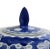Blue and White Chinoiserie Porcelain Melon Jar With Cherry Blossom Motif and Lid For Sale - Image 4 of 13
