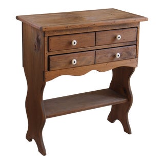 Pine Apothecary Cabinet W/ Drawers, 1950s For Sale