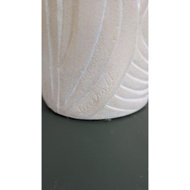 Vintage Pair of 2 Dayle Rushall Sculptural Heron Egret Table Lamps With Original Feather Finials - Pair For Sale - Image 12 of 14