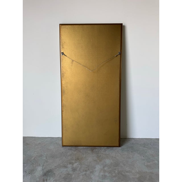 1970s Vintage Hollywood Regency Brass Wall Mirror by Mastercraft/Sold For Sale - Image 12 of 12