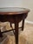 Chippendale Attributed to Drexel Heritage Chippendale 'Carleton Cherry' 24-Inch Round Inset Glass Accent Table (4 Piece Set Available) 1990 For Sale - Image 3 of 3