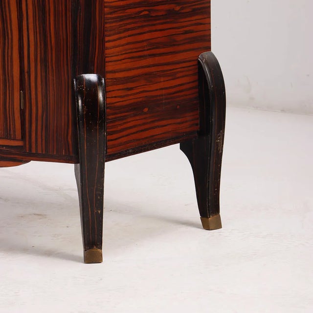 French Macassar Ebony Art Deco Sideboard, C. 1930 For Sale - Image 4 of 10