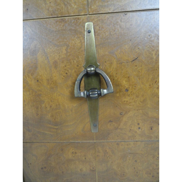 1960s 1960s Mid-Century Modern Inlaid Marble and Fruitwood Cabinets - a Pair For Sale - Image 5 of 8