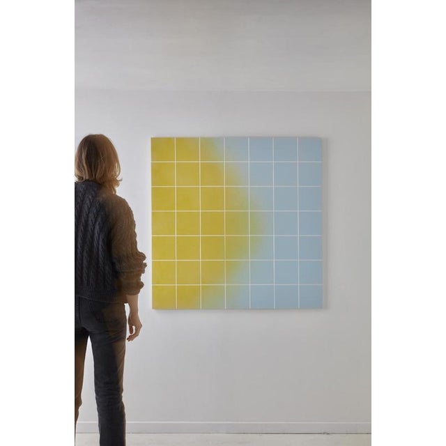 Ceramic Multiple Impression Wall Tile by Jennifer Midoz For Sale - Image 7 of 7