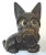 Early 20th Century Vintage Black Forest Googly Eyed Terrier Clock For Sale - Image 5 of 6