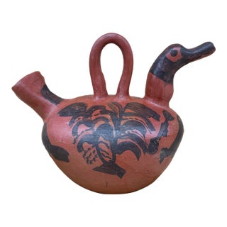 Mexican Hand Crafted Folk Art Ewer For Sale