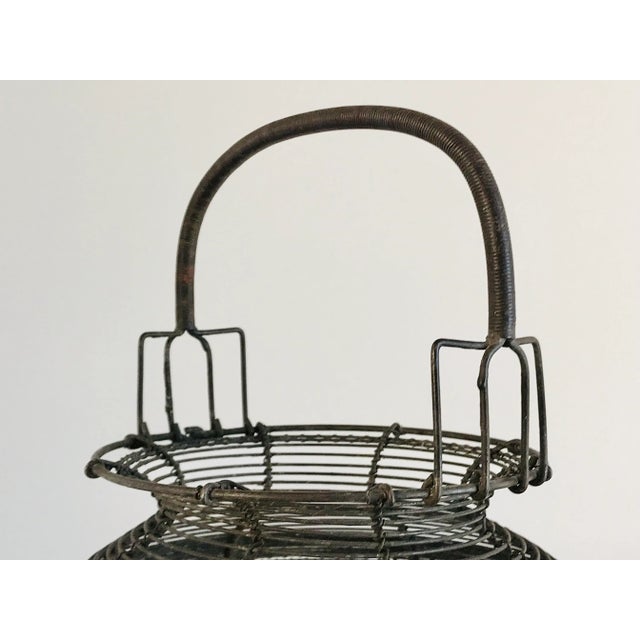 1920s 1920’s French Wire Egg Basket For Sale - Image 5 of 13
