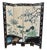 This is a 1970's Chinoiserie four panel divider screen. This piece is gold pebble background with a river, bird and lotus...