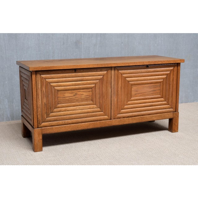 Sideboard in Oak attributed to Oscar Nilsson, Sweden, 1940s For Sale - Image 10 of 12