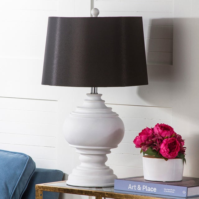 26.5-Inch H Table Lamp - White For Sale - Image 4 of 6