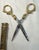 Antique 19th Century Victorian Sewing Scissors Dagger W/ Brass Handles & Sheath For Sale - Image 11 of 11