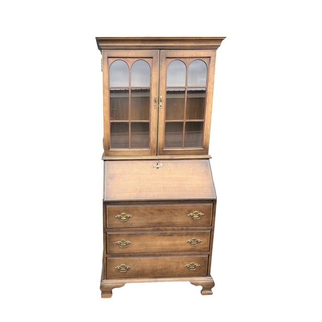 Late 20th Century Jasper Cabinet Secretary Desk For Sale - Image 4 of 14