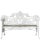 Cast Iron Garden Bench White Outdoor Patio Coalbrookdale Style For Sale - Image 10 of 12