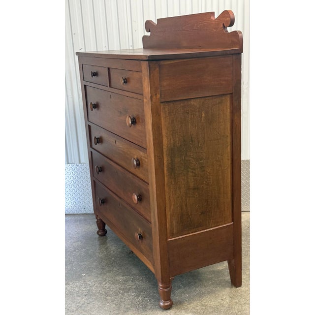 Mid 19th Century Sheraton Chest of Drawers For Sale - Image 4 of 12