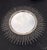Midcentury brutalist extra large and heavy metal sunburst mirror. Silver leaf and brush black finish with a beautiful...