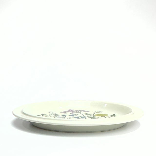 Ceramic Vintage Arabia Finland "Flora" Stoneware Platter Designed by Esteri Tomula & Ulla Procopé (1979–1981) Mid-Century Scandinavian Design For Sale - Image 7 of 13