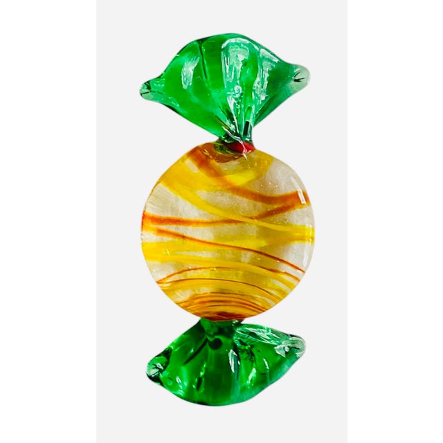 Pop Art Murano Glass Round Striped Candies, Set/3 For Sale - Image 3 of 5