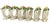 1930s Porcelain Kaiser Floral Napkin Rings - Set of 6 For Sale - Image 4 of 7