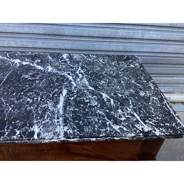 French Antique Empire Console Table W/Marble Top For Sale In New York - Image 6 of 9