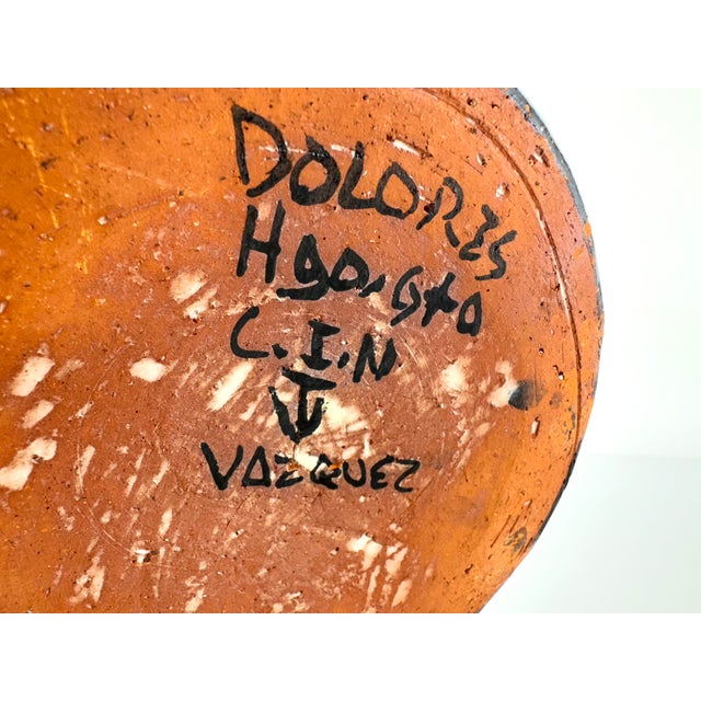 Vintage Glazed Pottery Bowl For Sale - Image 10 of 10