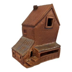 Ceramic Sculpture Van Gogh "The Old Mill House" by Geo Kress
